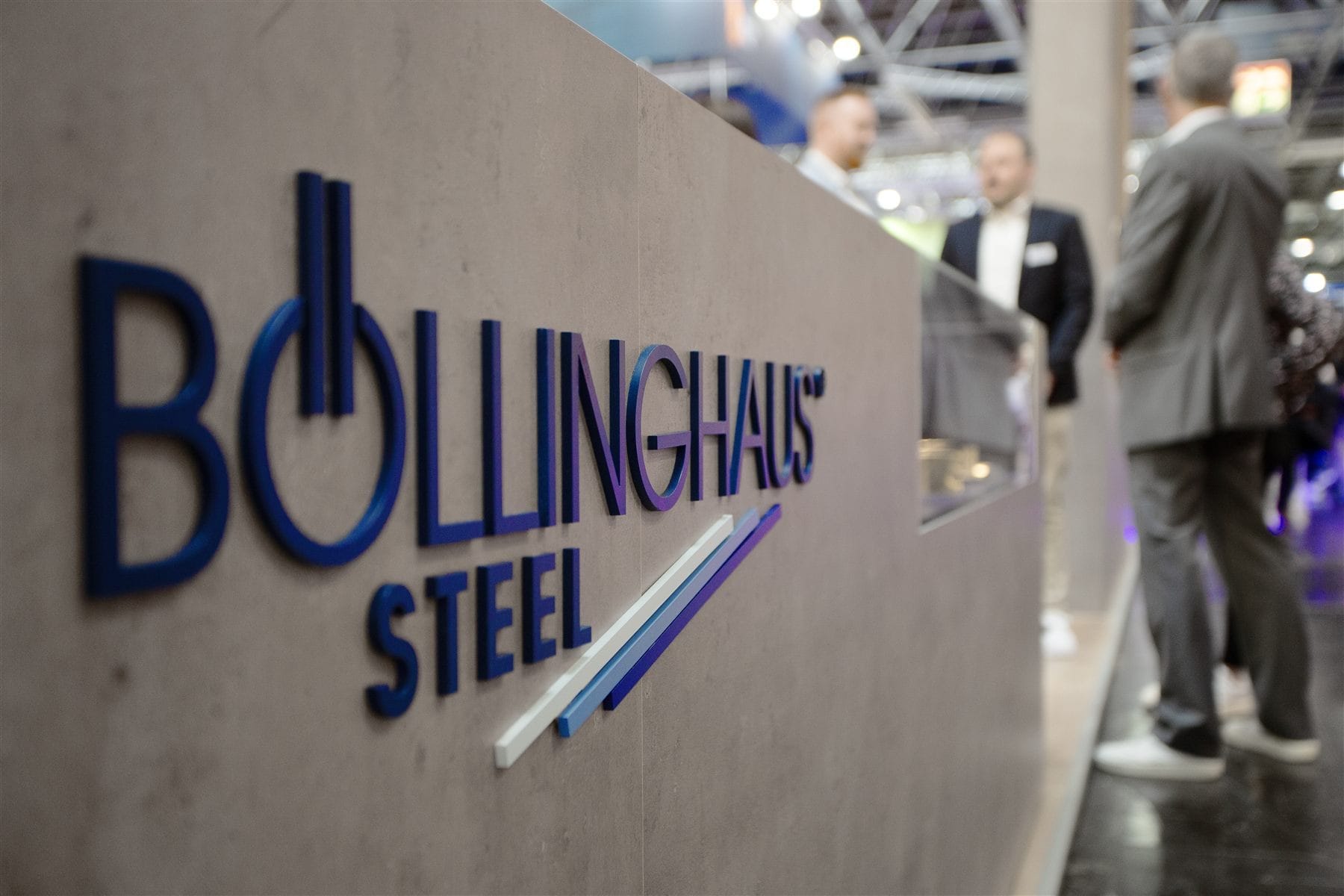 Böllinghaus Steel Logo am Messestand auf der Tube & Wire 2024 in Düsseldorf