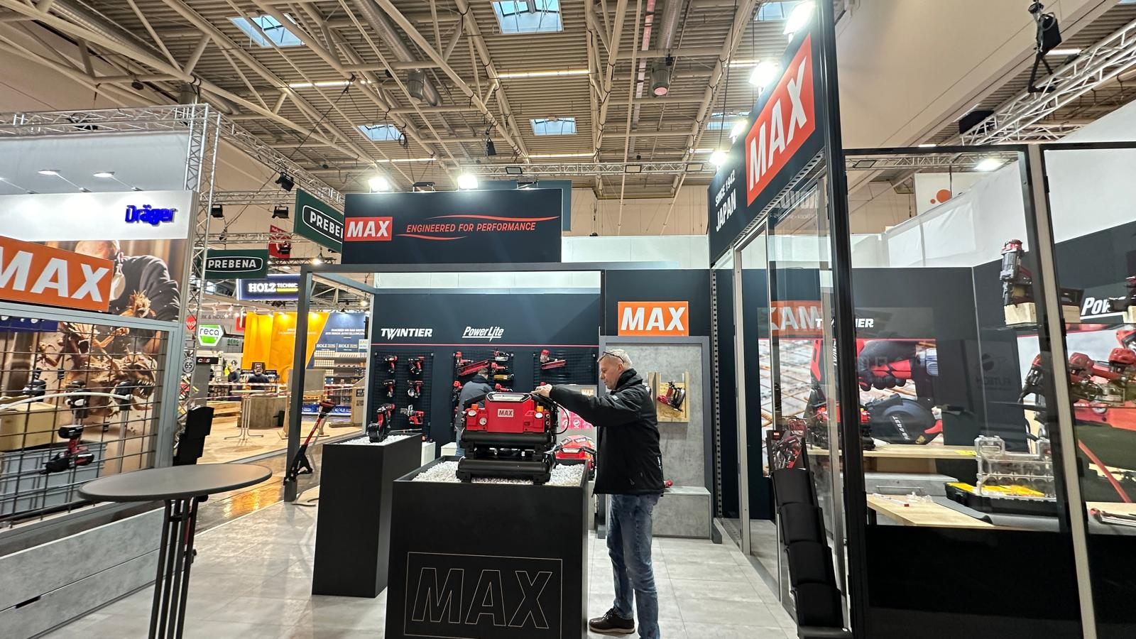 Übersicht des MAX Messestands auf der BAU in München